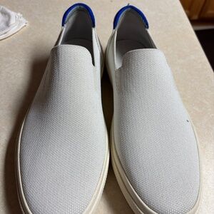 Rothy White Casual Loafers with Thick Rubber Sole